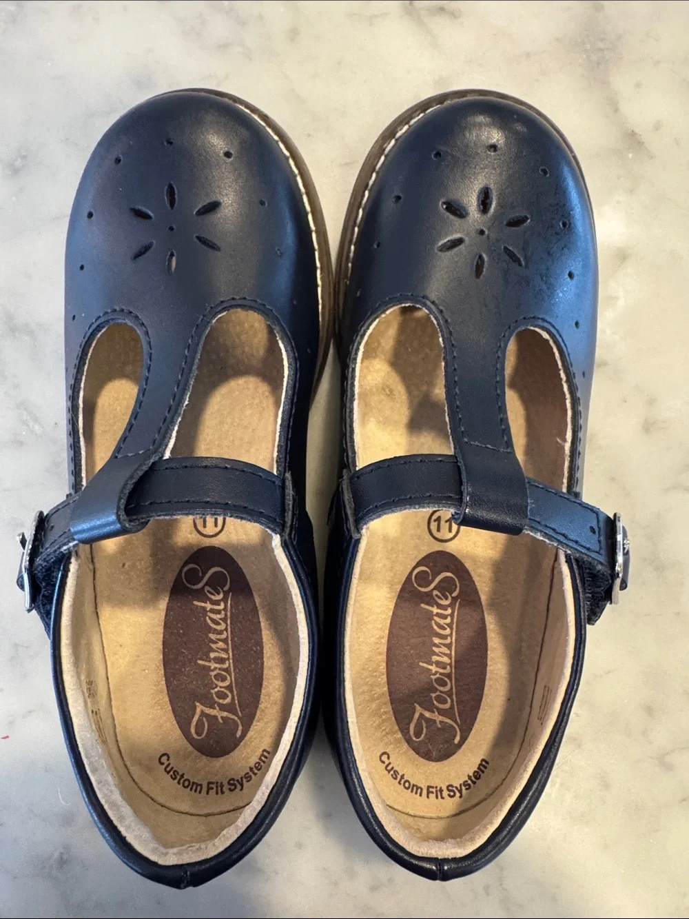 Footmates Navy T-Strap Mary Jane Shoes